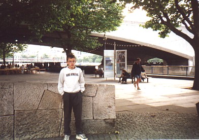 Tim in London, before performance of Nuts