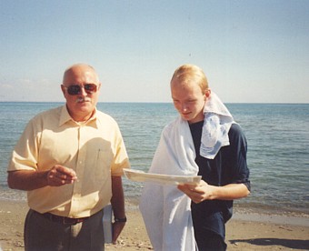 Daniel after his baptism in the sea