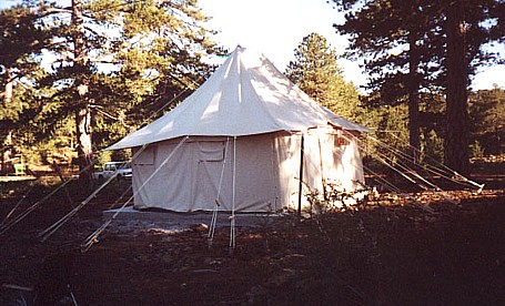 new tents at Rocky Point in Troodos