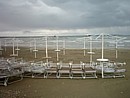 Larnaka beach, deserted in December