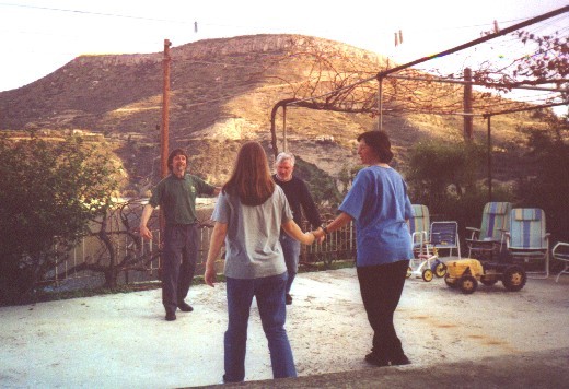 country dancing with the Cyprus home educators
