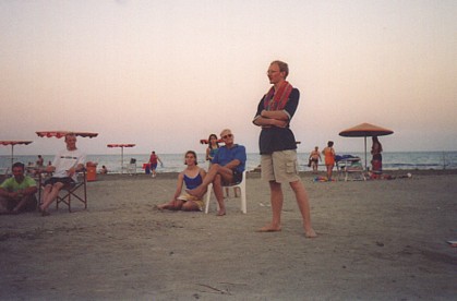 Daniel at a picnic on McKenzy beach