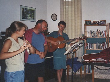 a music day with friends at our house