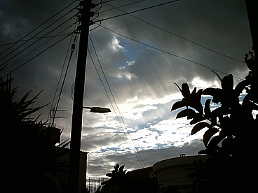 A dramatic pictures of some clouds, taken by Daniel