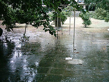 torrential rain at the end of May, unusually