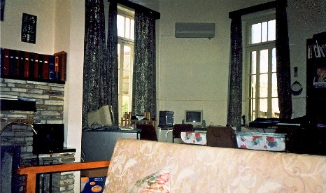showing our dining area in Cyprus
