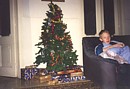 Christmas morning in Cyprus - our tree and gifts