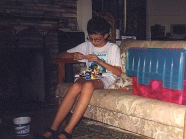 Tim doing some serious work with Lego