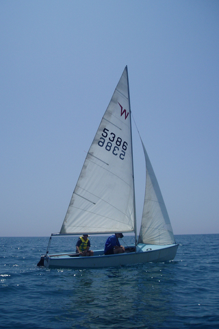 Richard's Wayfarer dinghy Galini